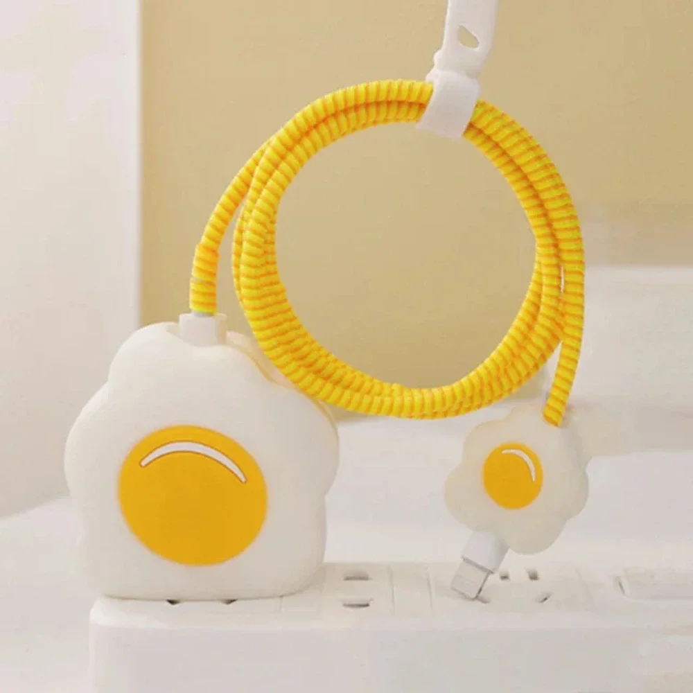 Eggy Breakfast iPhone Charger Cover Cable Protectors P31